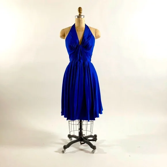 halter denim mini dress City Girl Denim Halter Mini Dress | Size: S main image 0